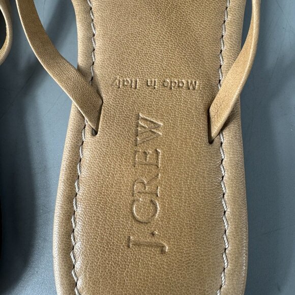 J Crew Made in Italy Suede/Leather Flip-flop Sandals, Size 5 - Picture 10 of 14